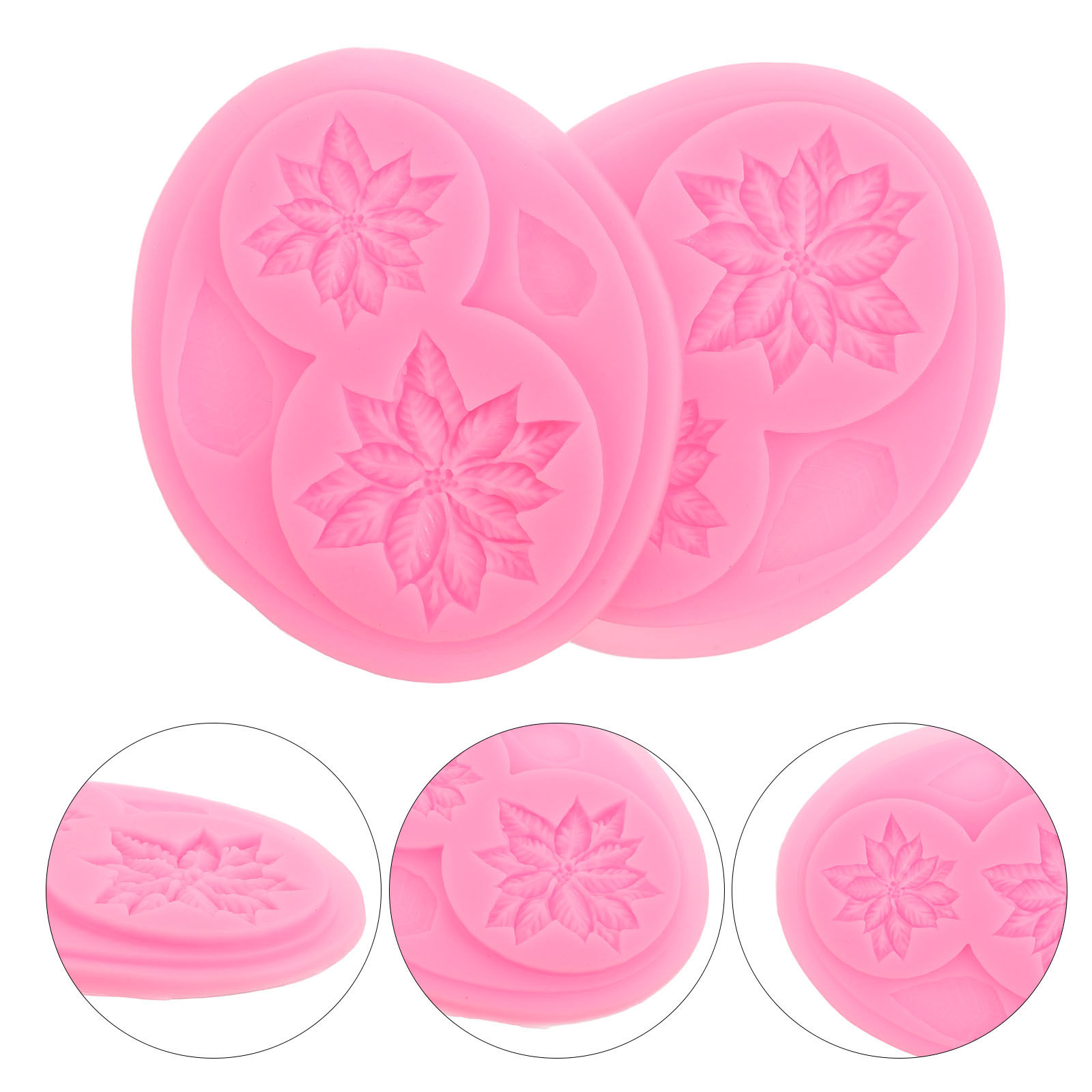 Soap Making Ins - 2Pcs Floral Silicone Molds for Cake