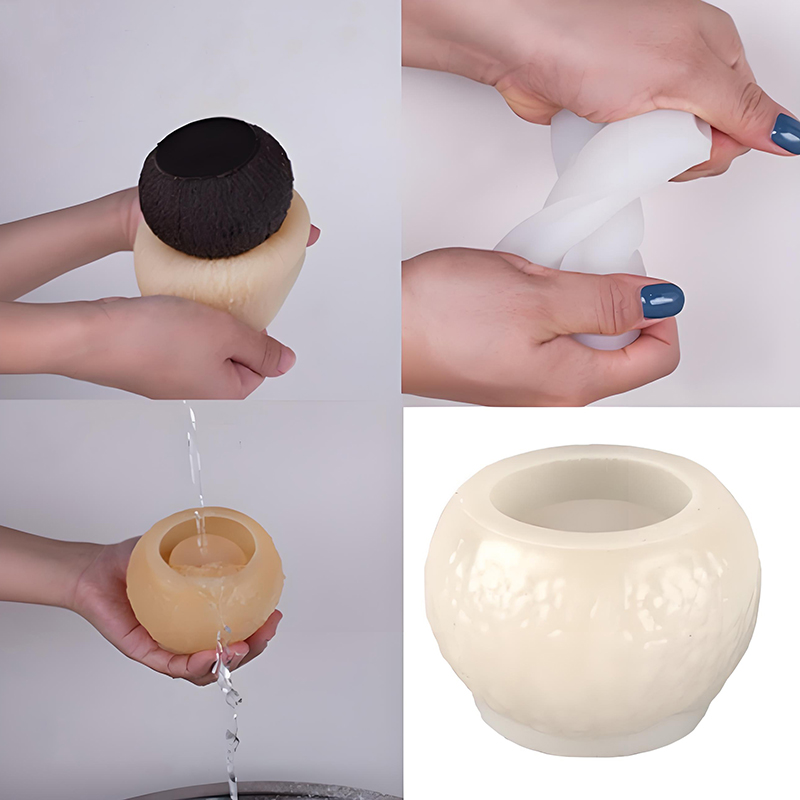 Soap Making Supplies - 3D Simulation Coconut Silicone Mold Aromatherapy
