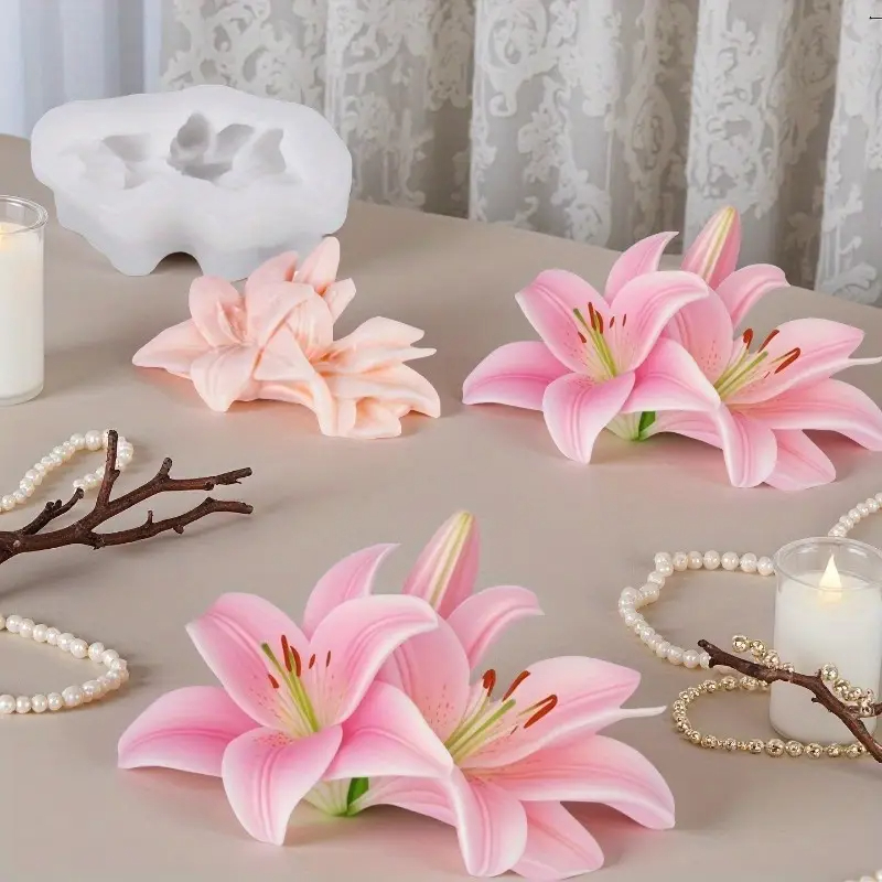 Soap Making Kit For Adults - Rose Silicone Molds For DIY Flowers
