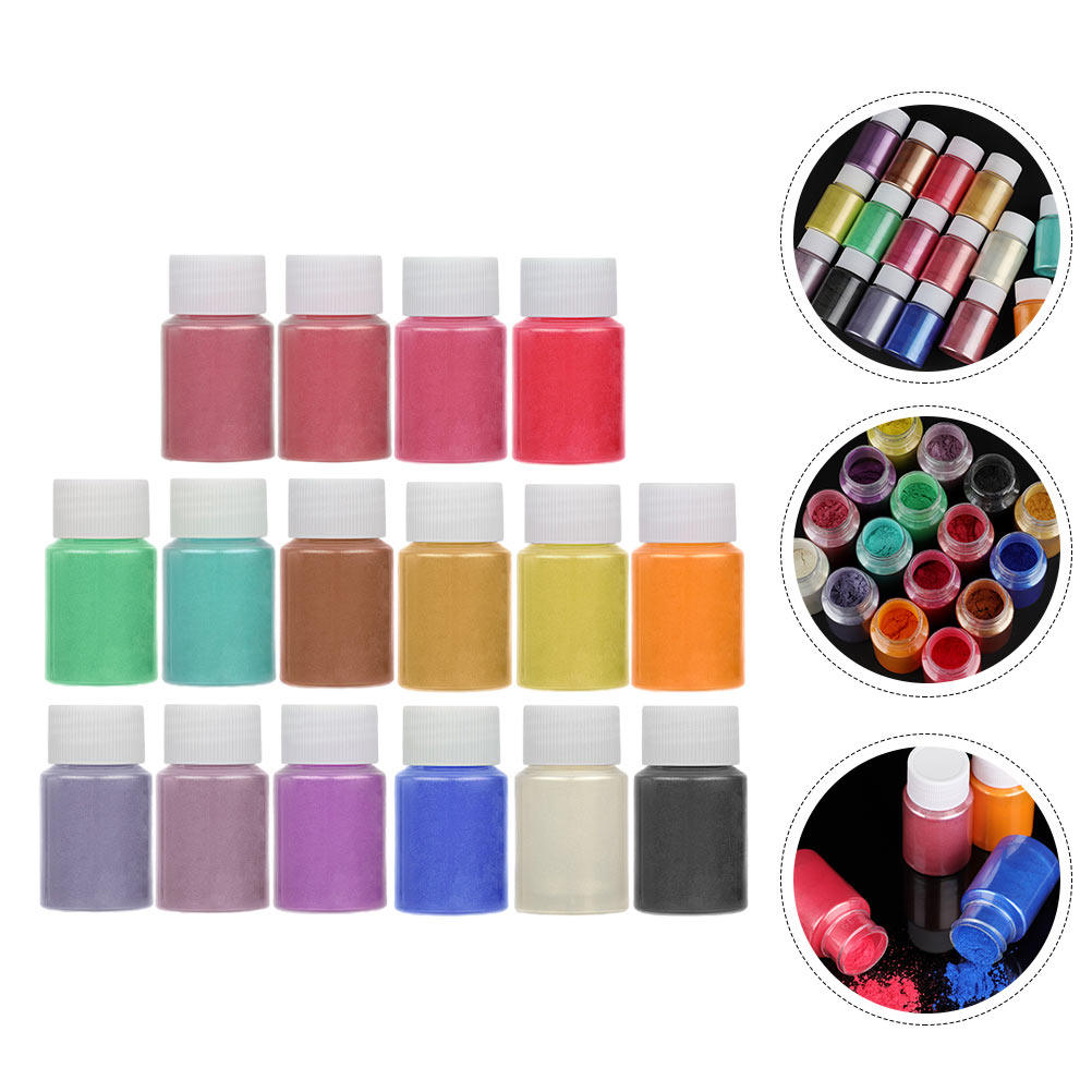 Soap Making Ins - 16 Colors Pearlescent Powder Pigment for