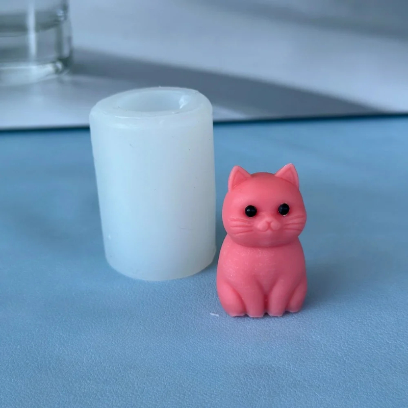 3D Fat Cat  Animal Silicone Ca - Soap Making Animal Fat recension och pris