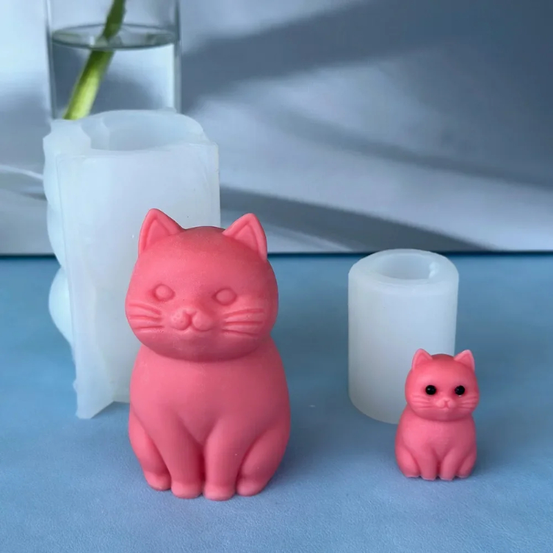 3D Fat Cat  Animal Silicone Ca - Soap Making Animal Fat recension och pris