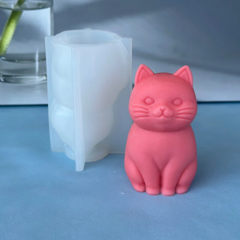 3D fat cat  Animal Silicone Ca - Soap Making Animal Fat recension och pris