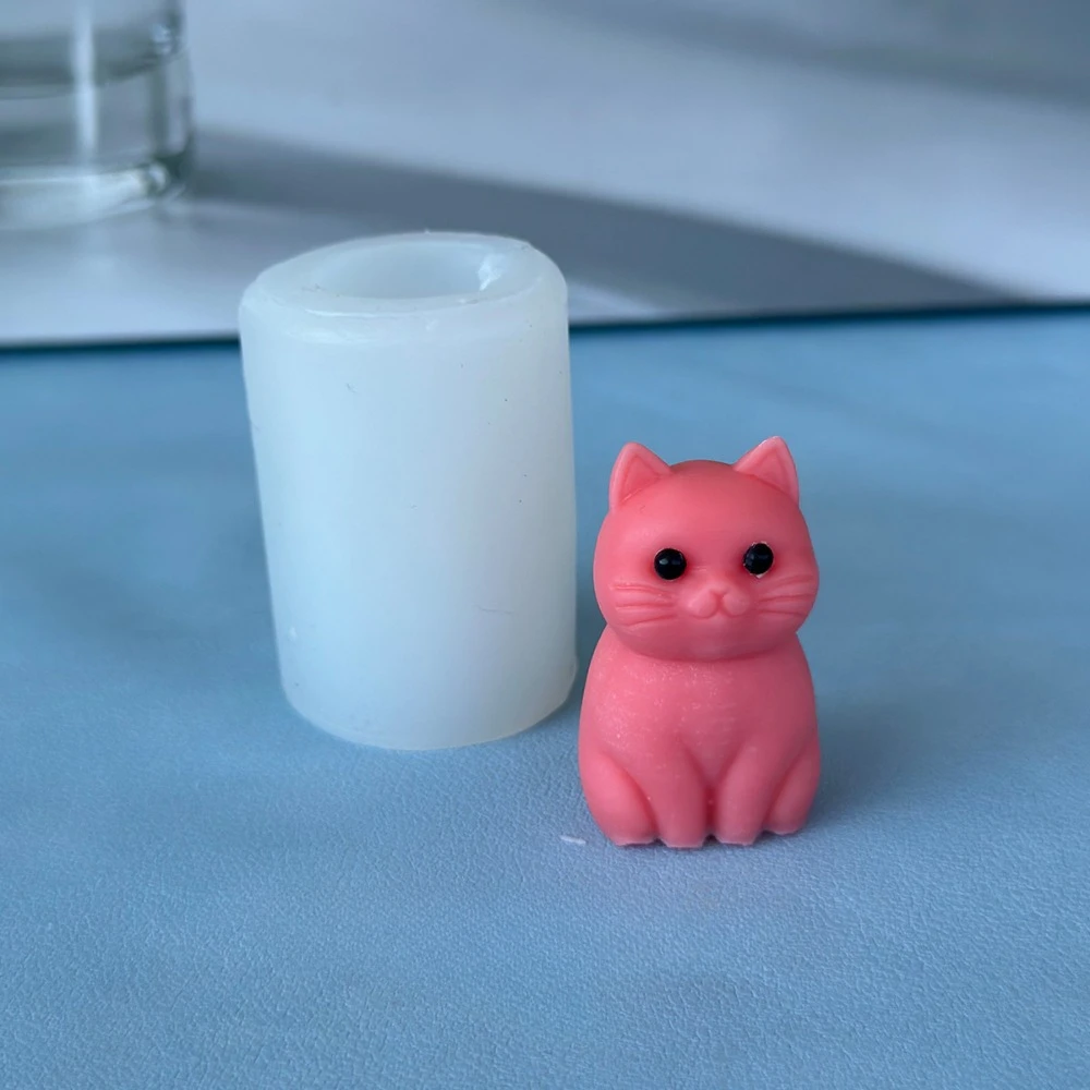 3D fat cat  Animal Silicone Ca - Soap Making Animal Fat recension och pris