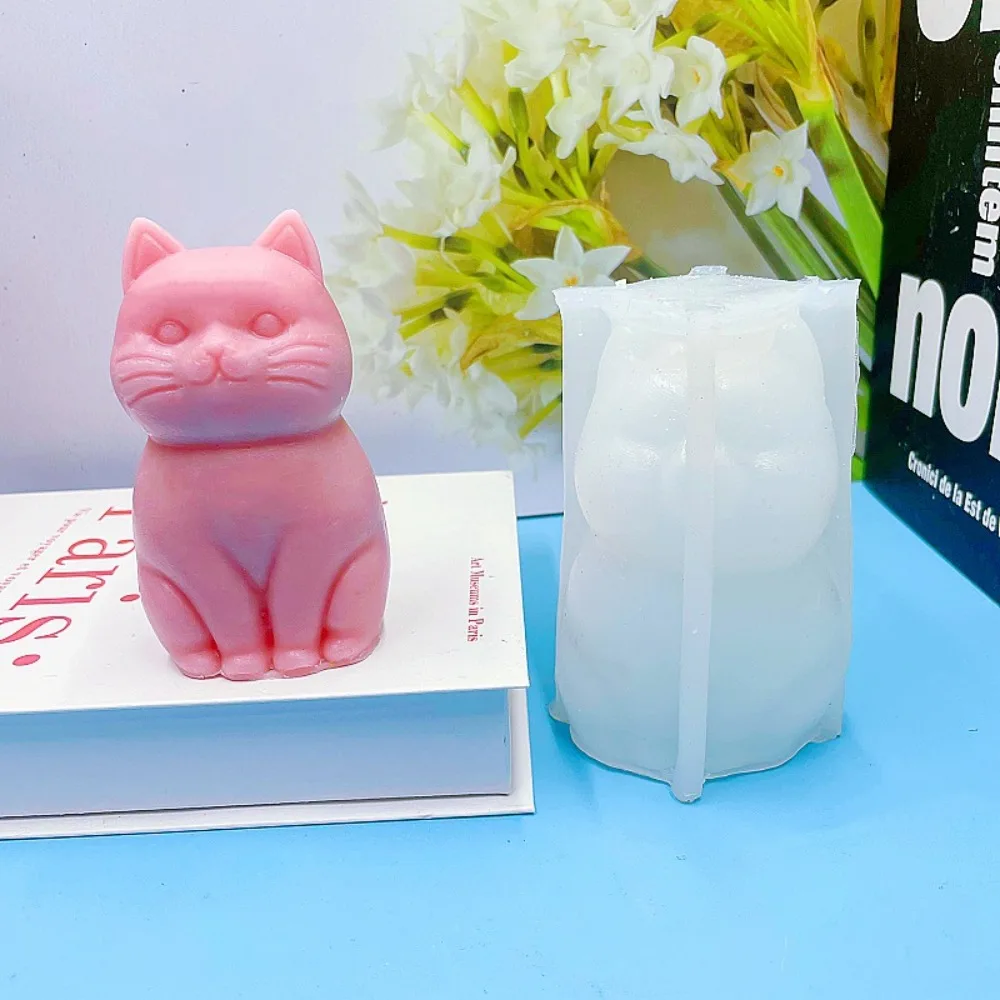 3D fat cat  Animal Silicone Ca - Soap Making Animal Fat recension och pris