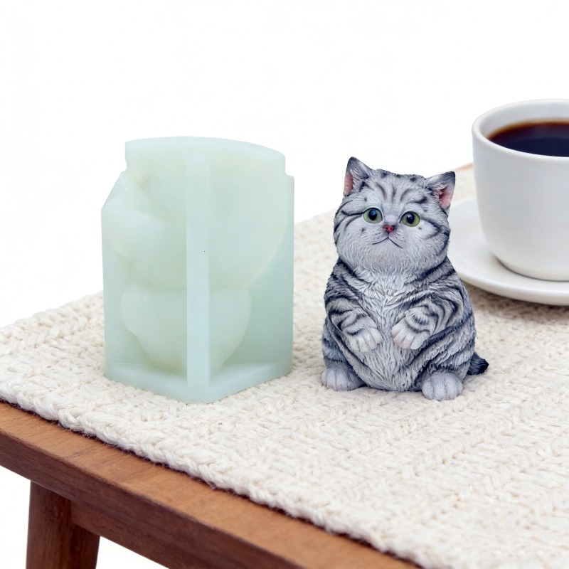 DIY Standing Fat Cat Silicone  - Soap Making Animal Fat recension och pris