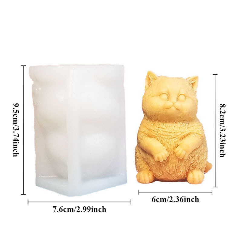 DIY Standing Fat Cat Silicone  - Soap Making Animal Fat recension och pris