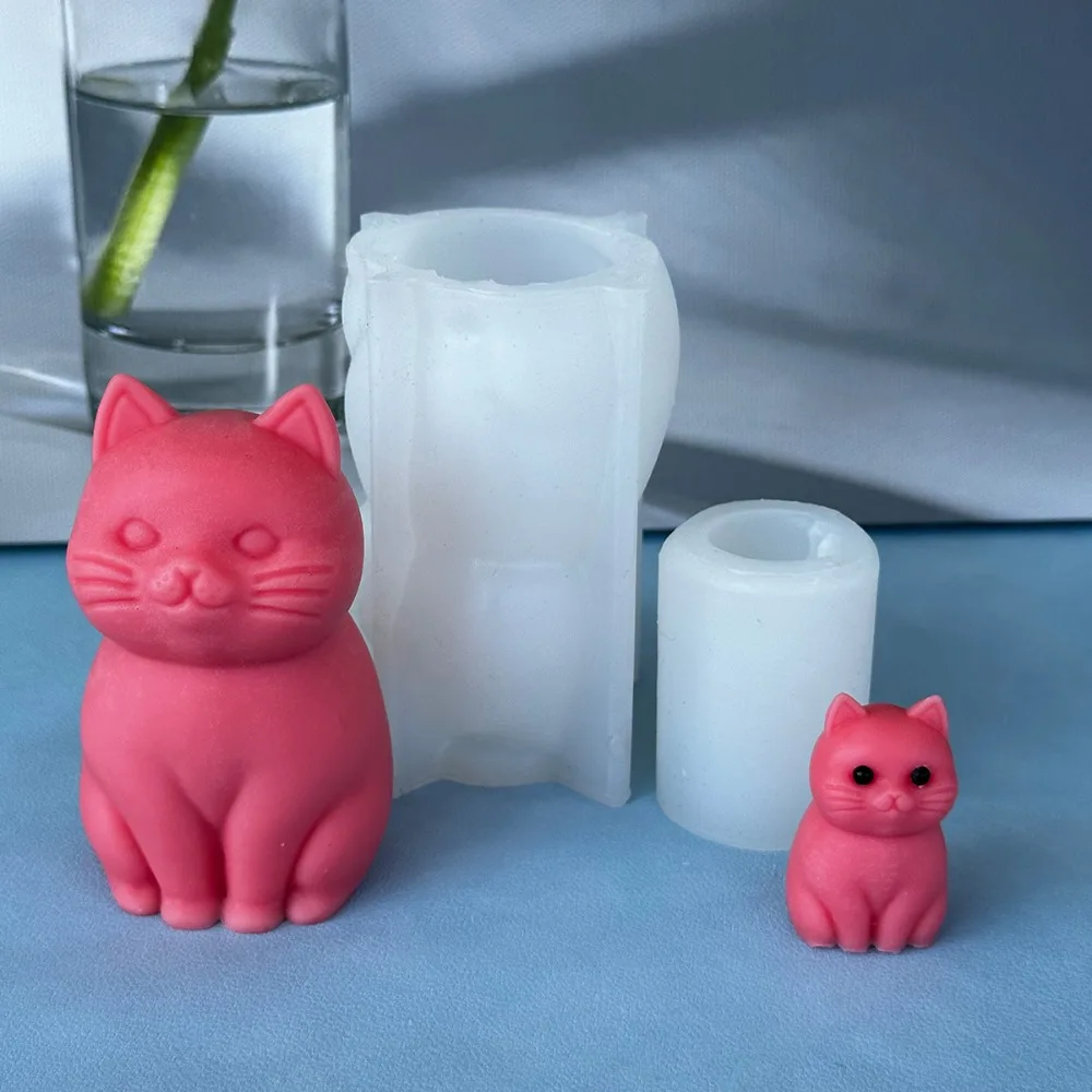 3D fat cat  Animal Silicone Ca - Soap Making Animal Fat recension och pris