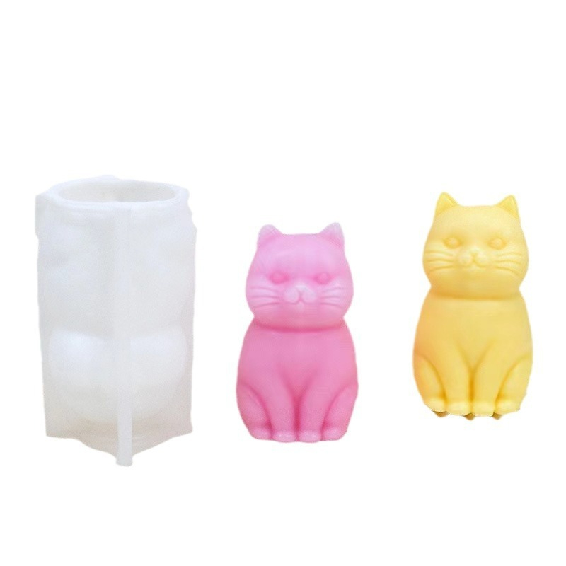 3D fat cat  Animal Silicone Ca - Soap Making Animal Fat recension och pris